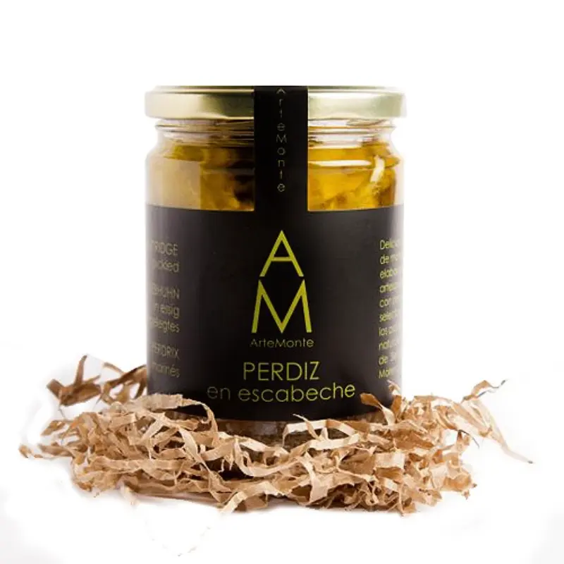 ART120201 Perdiz Desmigada en Escabeche (330gr) "Artemonte" - Imagen 1