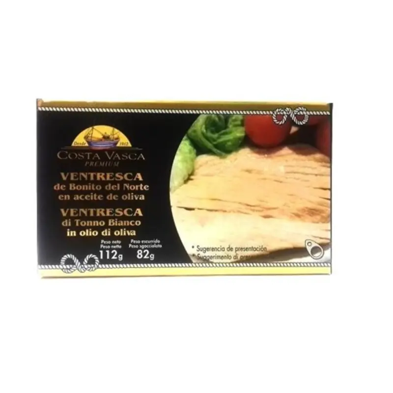 ZO12 Ventresca Bonito del Norte Ac. Oliva (112gr) "Costa Vasca" - Imagen 1